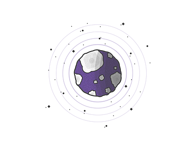 1. Moon design gradient illustration moon project purple simple stars stroke