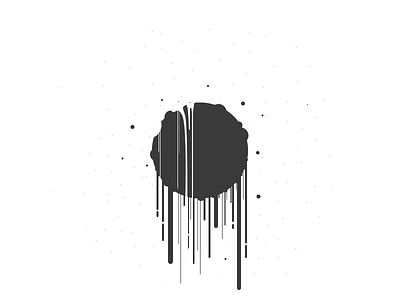 [ Bonus ] Moon design drip dripping illustration moon paint project simple space stars stroke vector