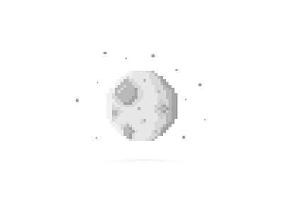 8. Bit Moon ( Daily illustration )