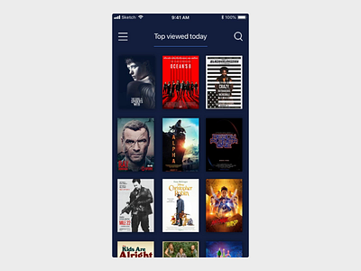 Movie App Principle clean design learning principle app sketch app ui ux