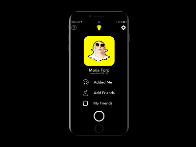 Old Snapchat Design Back On iPhone App design learning sketch ui ux