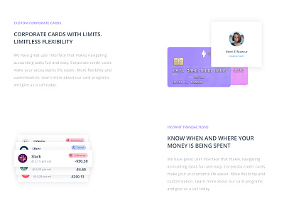 Spendo | Feature Section & Landing Page complete