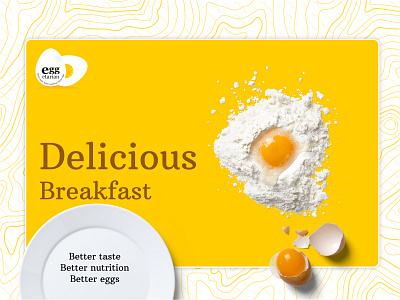 Delicious Egg branding design flat illustration minimal type typography ui ux vector