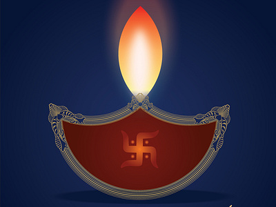 Happy Diwali design illustration vector