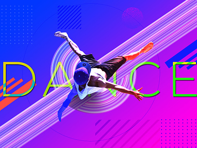 Dance abstract abstract colors app branding dance design illustration logo minimal shapes typogaphy vector web website