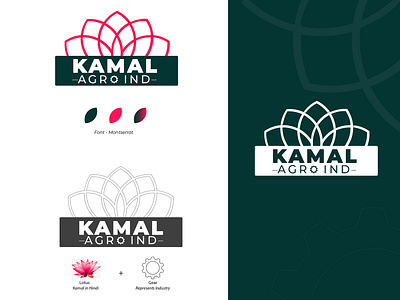 Logo branding design green icon illustration logo lotus minimal pink vector website