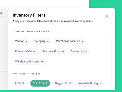 Filters Component for Web Applications filters graphic design material design ui user experience