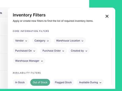 Filters Component for Web Applications