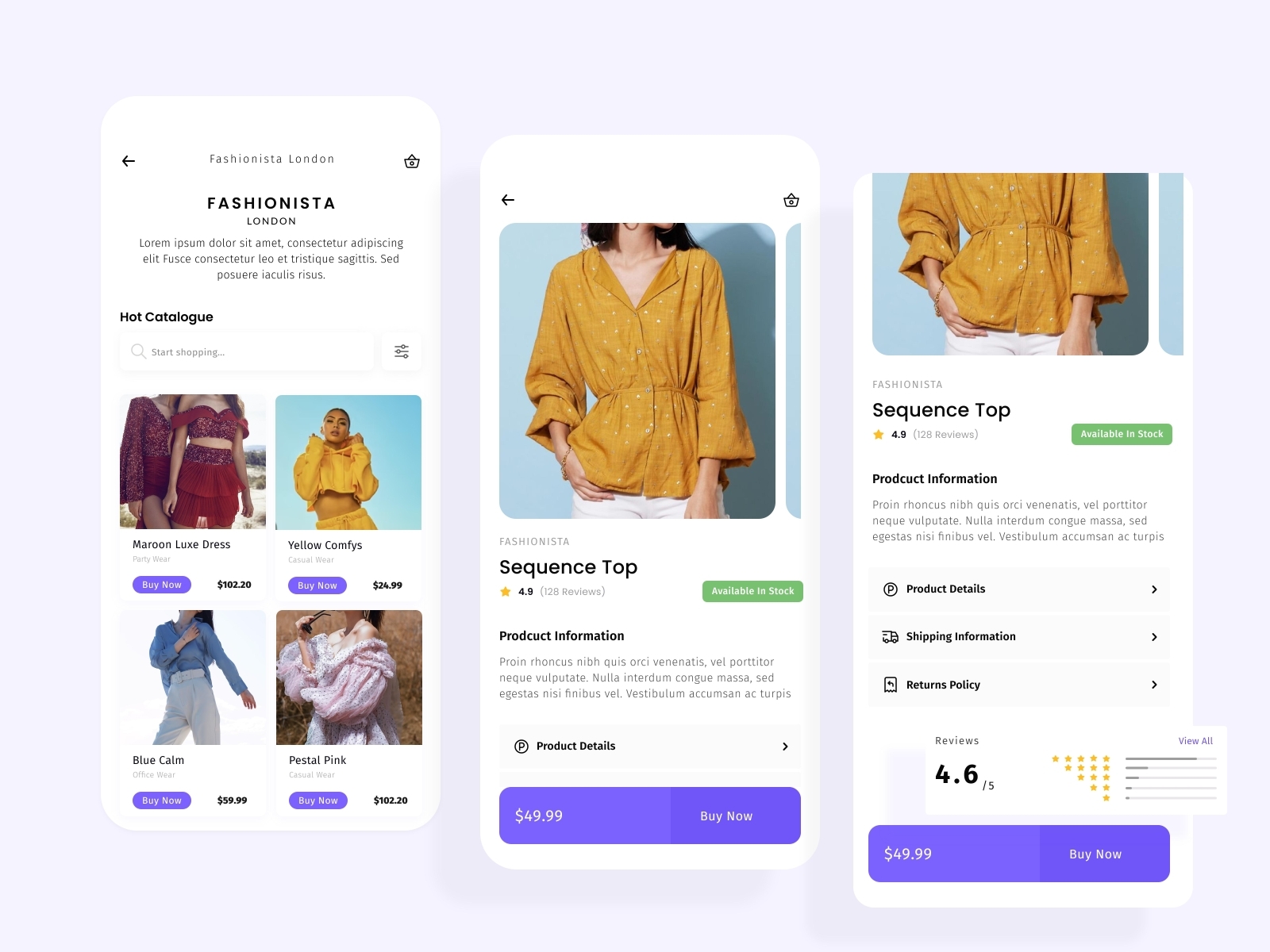 E Commerce Front End by Iqra Razzaq on Dribbble