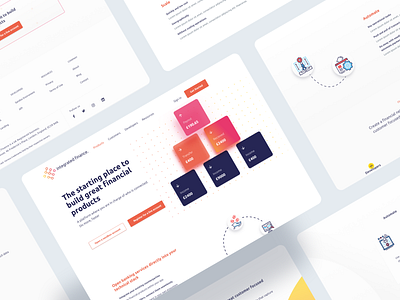 Fintech website design banking website clean design clean ui design finance fintech header icon design landing page design product design ui ux uxdesign uxui web webdesign webdesigner website