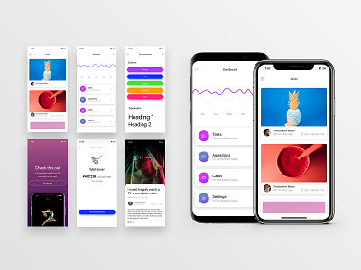 Galio Examples React Native button states cards ui chart framework free github mobile onboarding ui react native ui ux