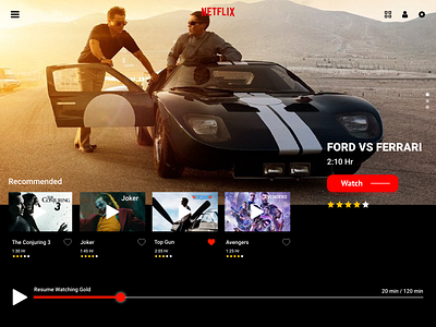 Netflix - Concept | Minimal 2020 animation best shot covid19 flat mobile movie app movie poster movies netflix new top top designer ui ux