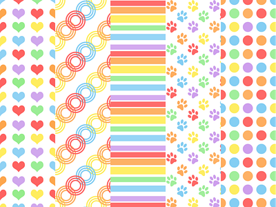 RAINBOW Backgrounds android app backgrounds branding design frames illustration ios picfy rainbow style ui ux vector