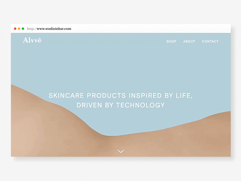 Beauty product company - Home page