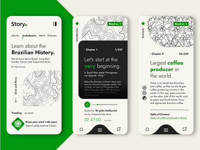 Story. e-Reader brazil design history illustration interface product design reader ui uidesign ux vector