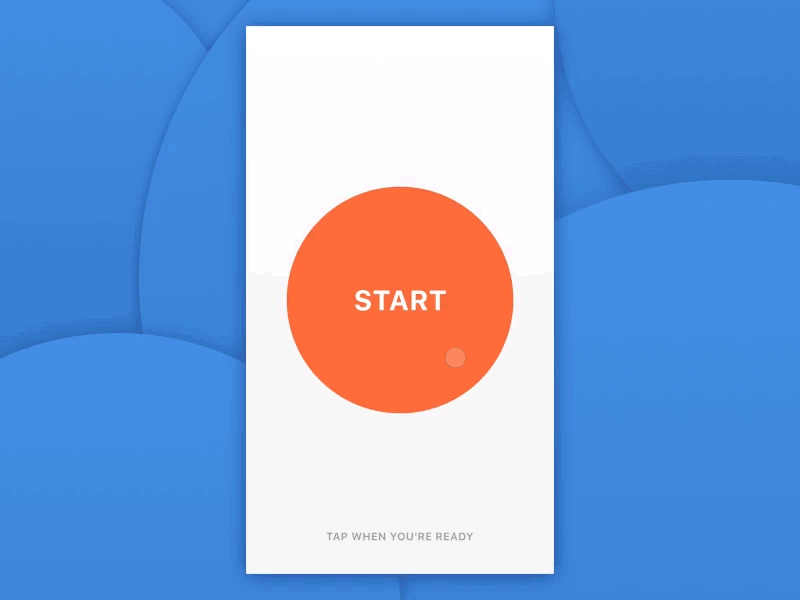 Solo Dolo Timer Flow principle ux ui blue orange stopwatch countdown animation timer