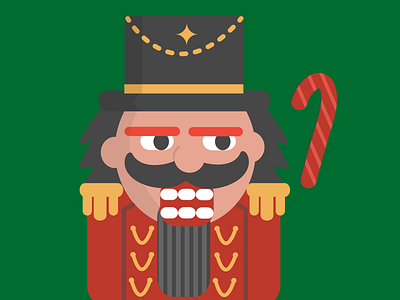 Nutcracker Guy christmas holiday icon illustration nutcracker