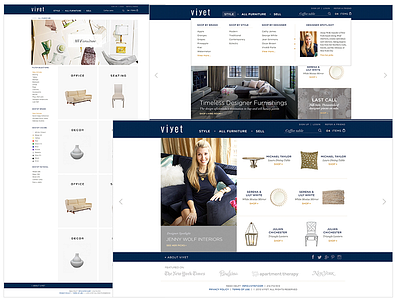 Viyet Homepage consignment ecommerce furniture ui viyet website