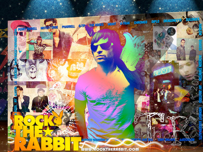 Rock The Rabbit design graphic myspace playboy rock the rabbit