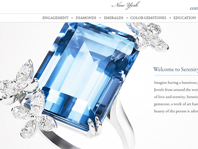 Bling clean design diamonds elegent jewelry web website