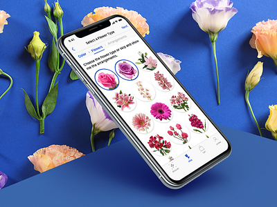 Adobe XD Live : Pick a Flower app design ecommerce flowers ios iphone ui user interface ux