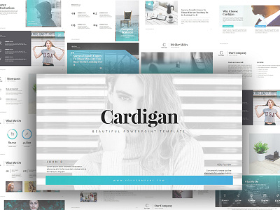 Cardigan Powerpoint Template corporate corporate branding design minimal minimalist design powerpoint presentation layout presentation template slide