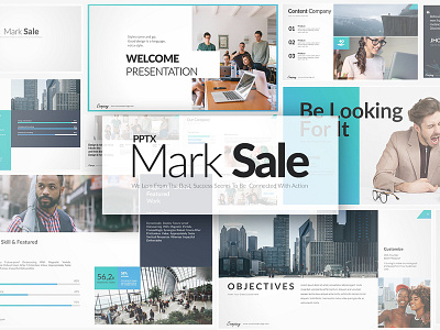 Mark Sale PowerPoint branding corporate branding design minimal minimalist design powerpoint presentation layout slide template