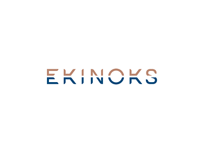 Ekinoks branding home logo night project. day