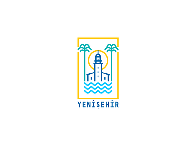 Yenisehir branding city identity design logo vector