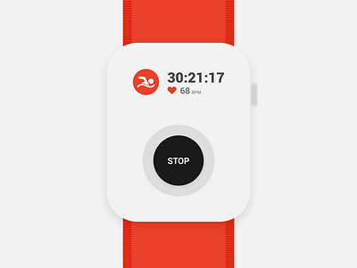 Swimming Watch Concept app iwatch swimmer