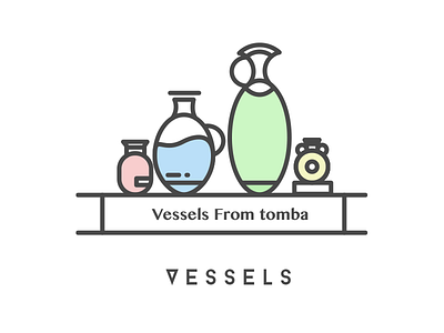 Travel Design-Vessels bottles colorful icon line musemn ui vatican
