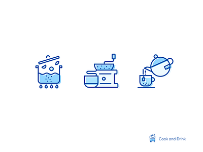 Life-style-icons:Cook and Drink cook drink food hamburger hot pot icon illustration