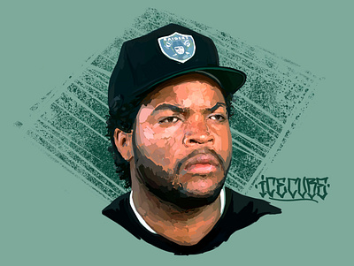 Ice Cube NWA art ice cube mosaic nwa portrait portrait art