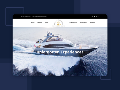 Website Revamp For Luxury Yacht Business responsive website design website redesign wordpress design wordpress development