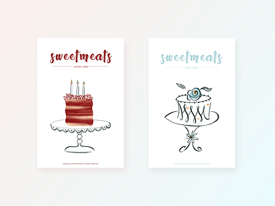 sweetmeats2 cake design flat，illustrations，people illustrator rose vector