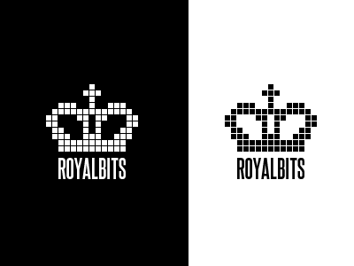 Royalbits logo bits logo pixel royal