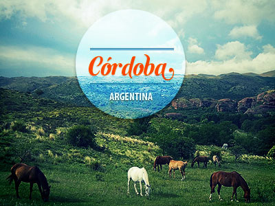 Córdoba countryside horses semilla sudtipos typography