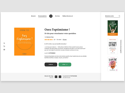 Dailyui 003 - Landing page book books bookshop daily ui dailyui dailyui003 landing page library livre minimal reading reading app shop user experience uxdesign webdesign website