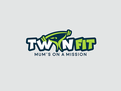 Twin Fit Logo branding clean company logo design flat icon illustration illustrator logo logo design minimal nutrition vector