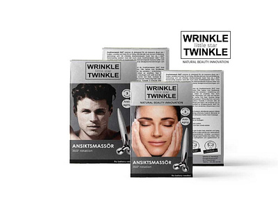 Wrinkle BOX Design beauty product box box design branding cream box design illustrator illutrator logo design package package design vector wrinkle