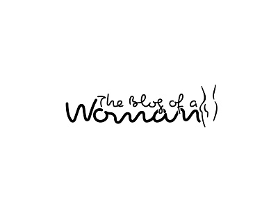 The Blog of a Woman Logo branding design flat icon illustration logo logo design vector