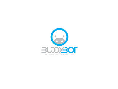 Buddy Bot Logo branding design flat icon logo logo design