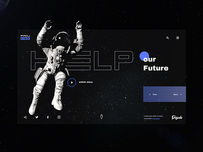 Help our future astronaut branding design digital interface icon landingpage space typography ui ui ux user interface ux web webdesign