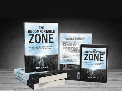 The Uncomfortable Zone Book book cover design