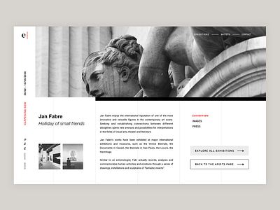 Eugster Gallery Website - Exhibition overview