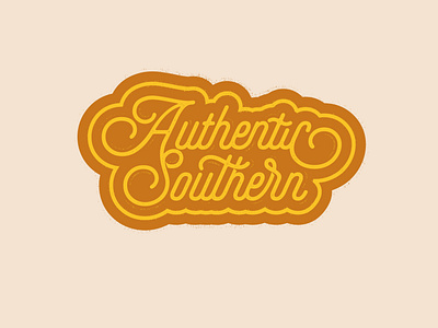 Authentic Southern Script design illustration script texture type typography