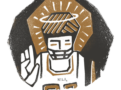 Saints design illustration new orleans saints texture