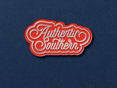 Authentic Southern Enamel Pin design enamelpin illustrator southern vector