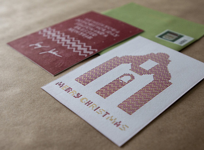Letterpress Sweater Christmas Card design letterpress