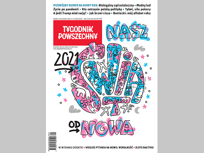 TYGODNIK POWSZECHNY Magazine no. 1/2021 cover cover illustration illustration magazine cover illustration new years illustration press illustrations